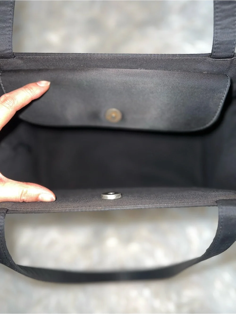 Kate Spade New York Black Nylon Tote Shoulder Bag Large